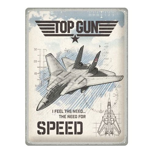 Nostalgic-Art Large Sign Top Gun