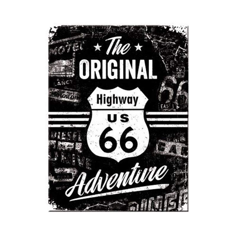 Nostalgic-Art Route 66 Original Adventure Magnet (6x8cm)