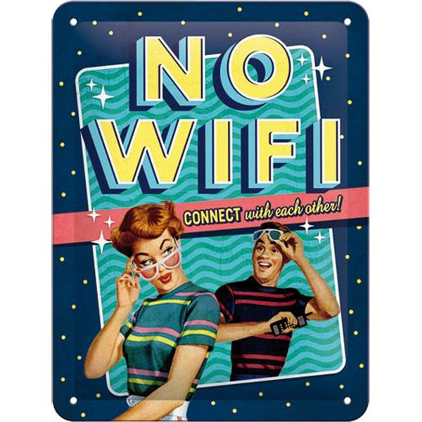 Nostalgic-Art Small No WiFi Sign (15x20cm)