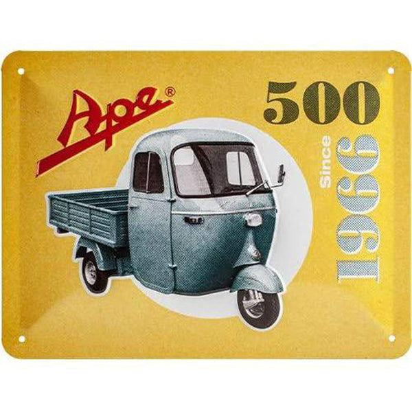 Nostalgic-Art Small Ape 500 Since 1966 Sign (15x20cm)