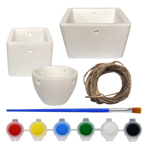 Crafty Kits Hanging Planter DIY Paint Kit