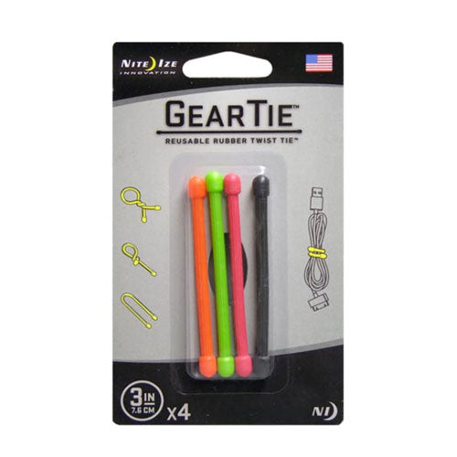 Nite Ize Gear Tie 8cm 4pk