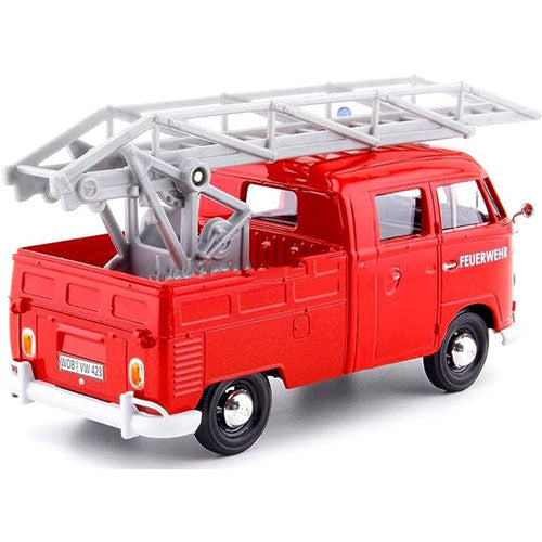 VW Type 2 Fire Truck with Ladder 1:24 Scale