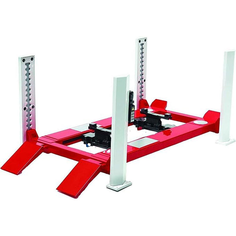 Ajustable 4-Post Lifter 1:18 Scale (White/Red)