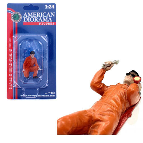 Mechanic in Uniform 1:24 Scale Figure (Orange)