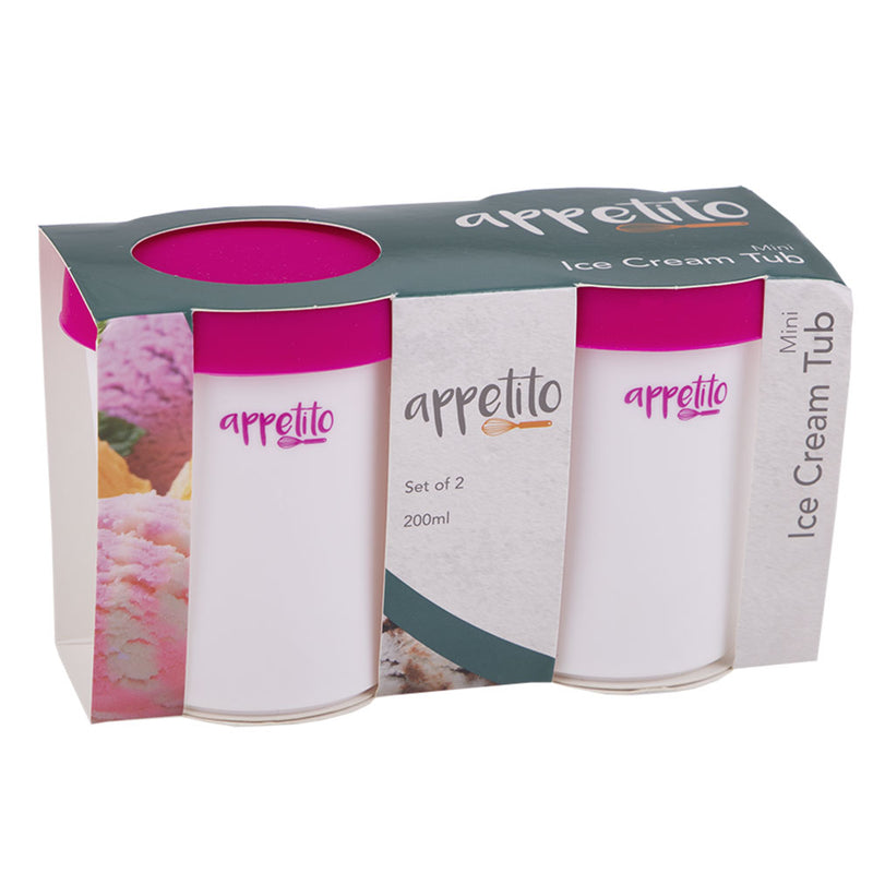 Appetito Mini Round Ice Cream Tubs 200mL (Set of 2)