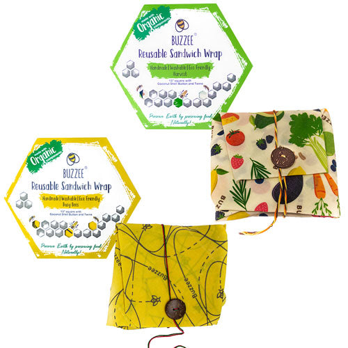 Buzzee Organic Beeswax Sandwich Wrap