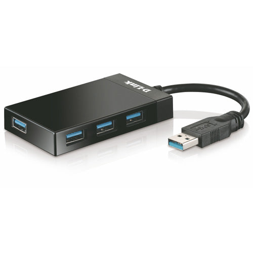 D-Link 4-Port SuperSpeed USB 3.0 Portable Hub