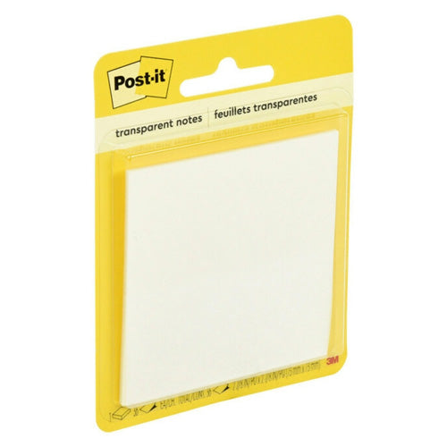 Post-It Clear 600-TRSPT Notes (Box of 6)