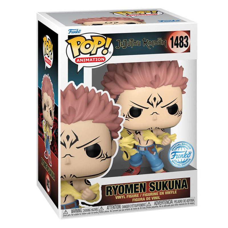 Jujutsu Kaisen Ryomen Sukuna Tearing Shirt US Ex Pop! Vinyl