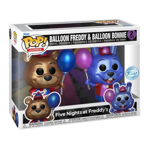 Bonnie & Freddy US Exclusive Metallic Pop! Vinyl 2pk