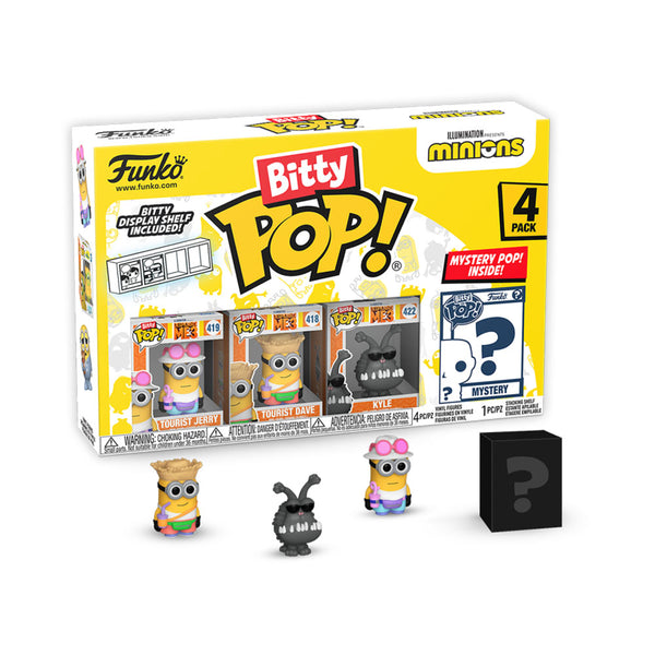 Minions Tourist Jerry Bitty Pop! 4-Pack