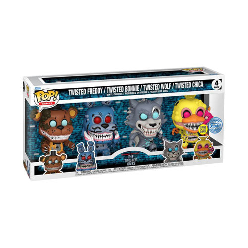 Five Nights at Freddy's Twisted Ones US Glow Pop! Vinyl 4pk