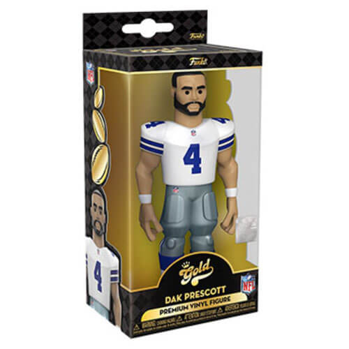 NFL Cowboys Dak Prescott 5" Vinyl Gold Chase Ships 1 in 6