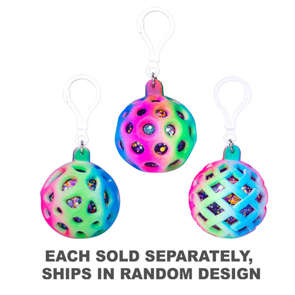 Sensory Squishy Glitter Ball Keychain (1pc Random)