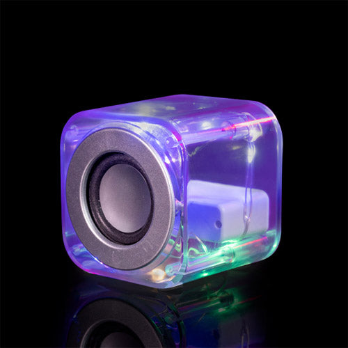 Clear Cube LED Party Speaker