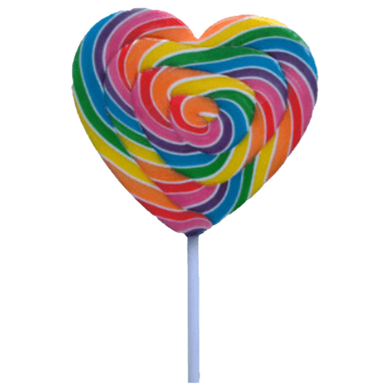 Candy Showcase Mega Swirl Heart Pops