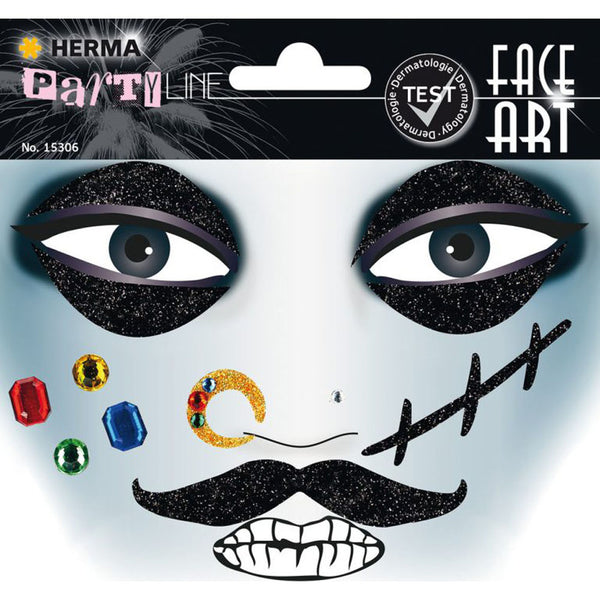 Herma Pirate Face Art Sticker