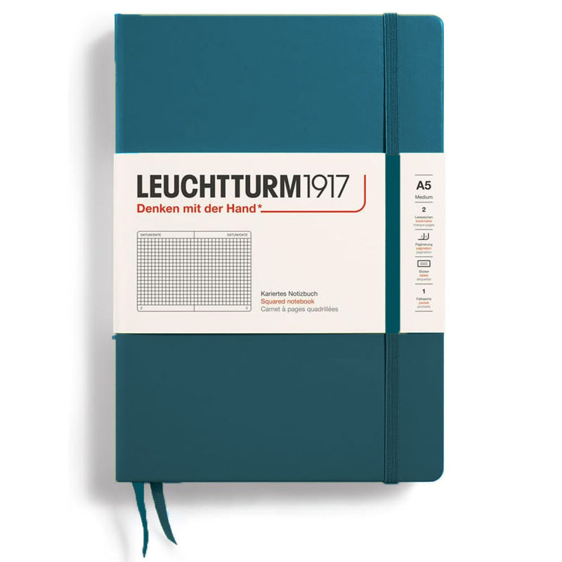 Leuchtturm Hardcover Squared Notebook A5 (Green)