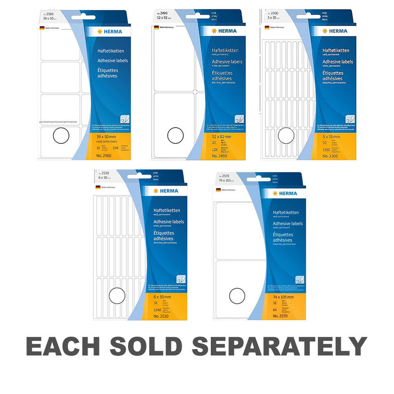 Herma Multi-Purpose Adhesive Labels White