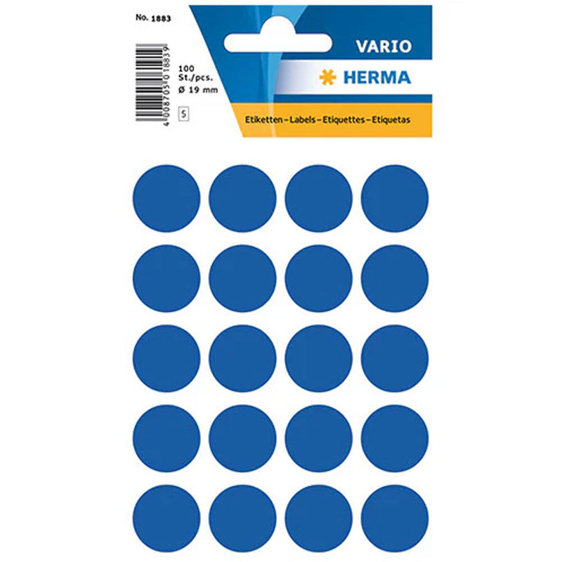 Herma Multi-Purpose Round Sticker Labels (Blue)