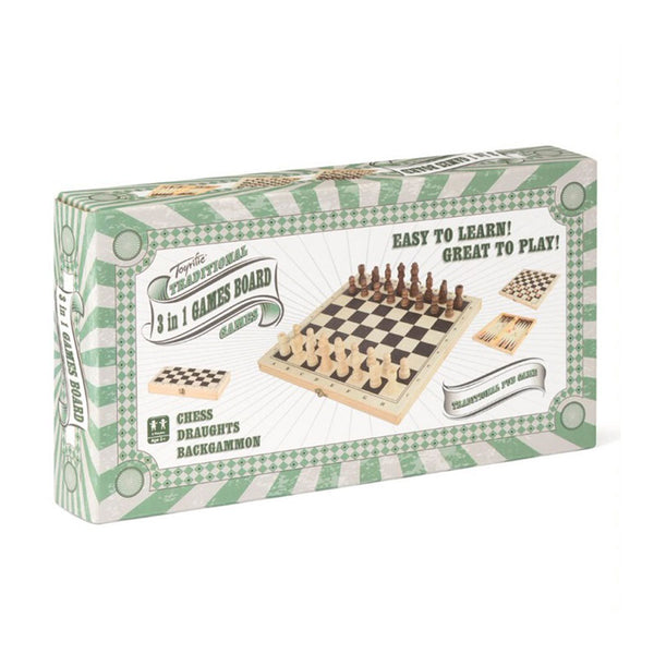 Toyrific Traditional 3-in-1 Board Game