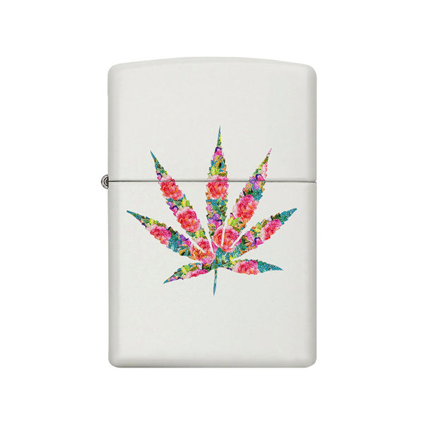 Zippo 214 Floral Weed Design Windproof Lighter