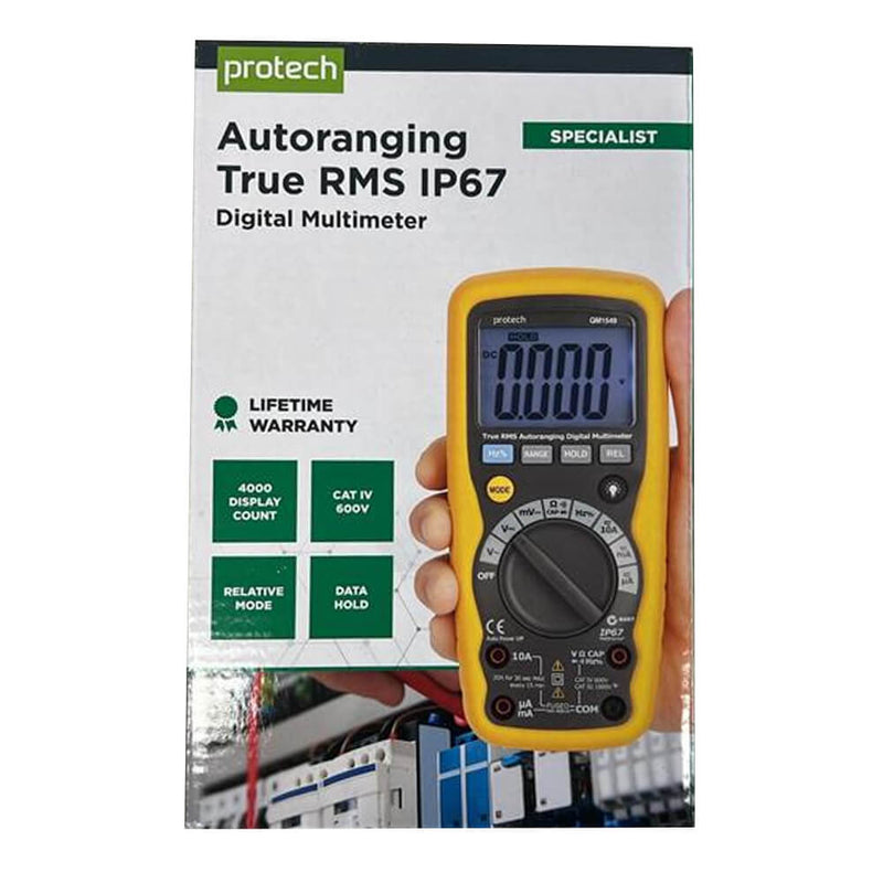 IP67 True RMS Autoranging Cat IV Digital MultiMeter