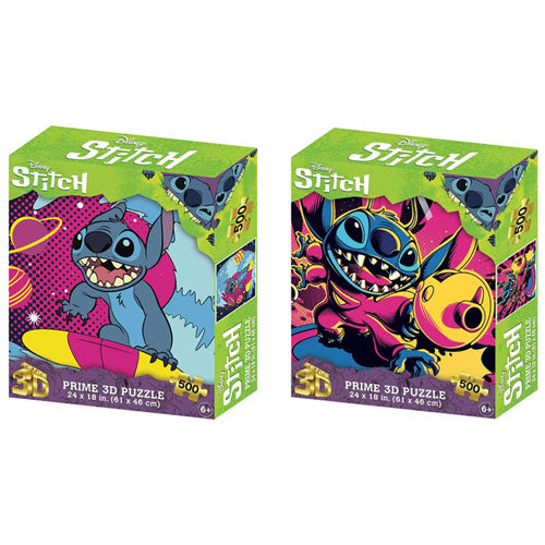 Prime 3D Disney Stitch 500-Piece 3D Puzzle