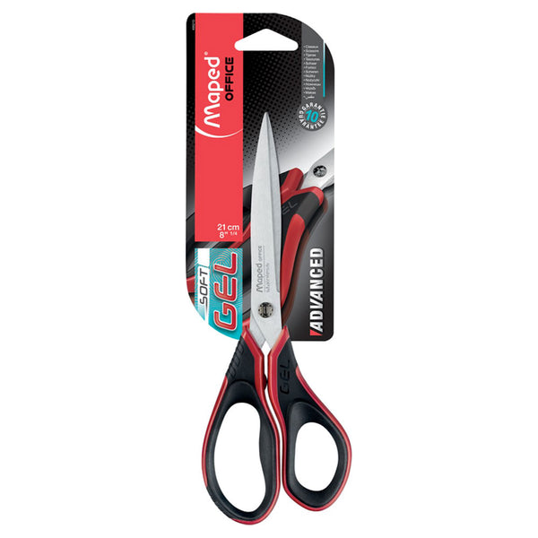 Maped Advanced Asymmetrical Scissors 21cm (Black/Red)