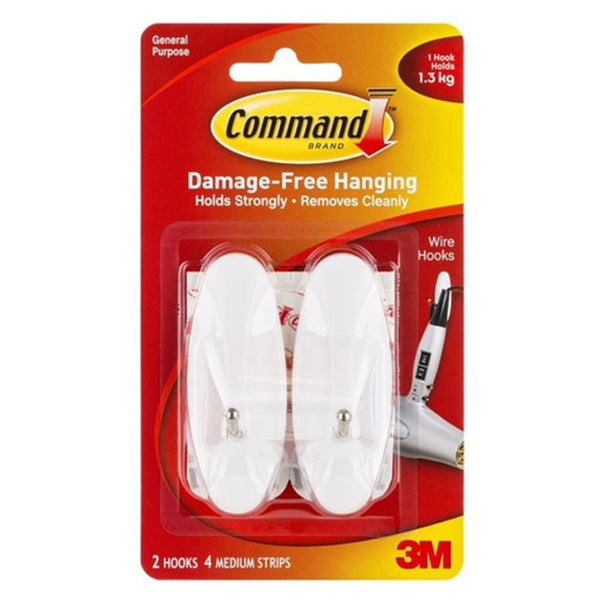 Command Medium Wire Hook 2pcs