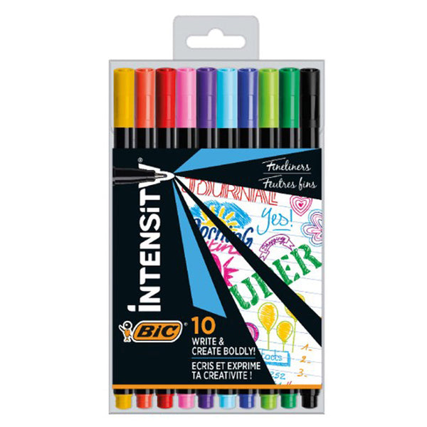 BiC Fineliner 0.4mm Pen (Pack of 10)