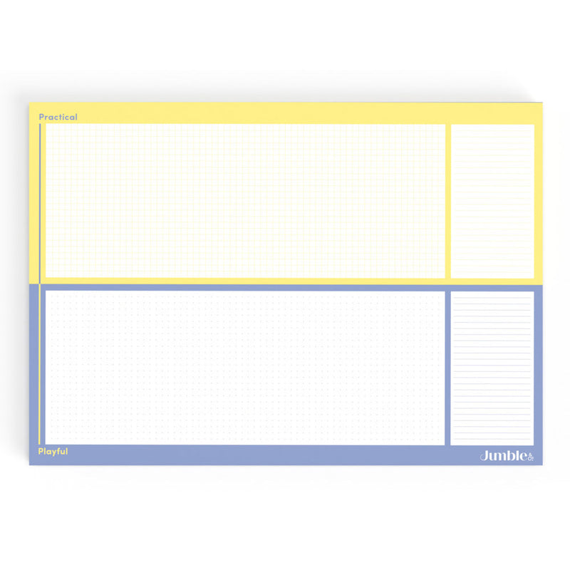 Jumble & Co A3 Dotted and Ruled Deskpad 50 Sheets