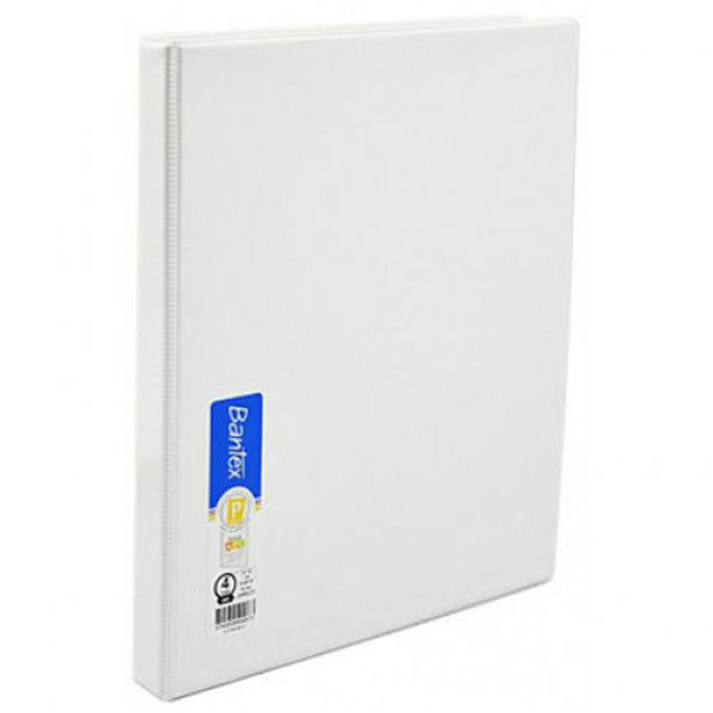 Bantex 4 O-Ring Insert Binder 16mm (White)