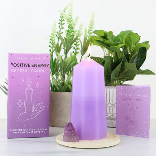 Positive Energy Crystal Candle