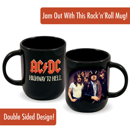 AC/DC Highway to Hell Cappuccino Ceramic Mug (Black)