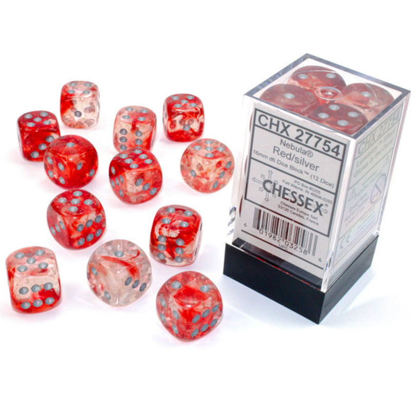 Nebula Chessex 16mm D6 Dice Block