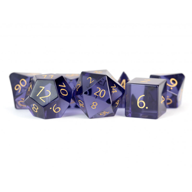 MDG Engraved Zircon Glass Birthstone Dice