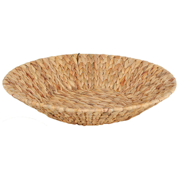 Hyace Round Hyacinth and Wire Basket (45x10cm)