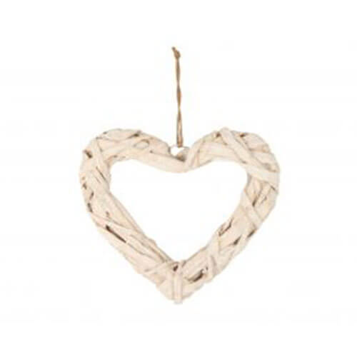 Duke Wrapped Rattan Heart Wall Decoration