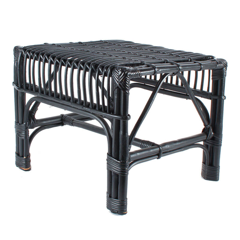 Wilkes Black Cane Coffee Table 38cm