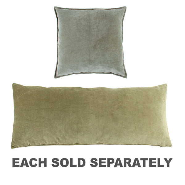 Remie Velvet Cushion with Edging Deep Sage