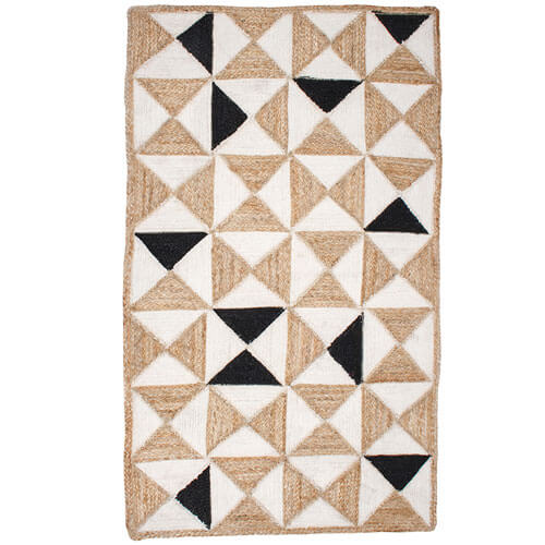 Holi Cotton Jute Braided Rug Prism