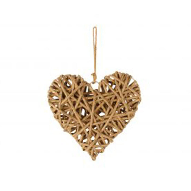 Easton Wrapped Heart Wall Decoration Rattan