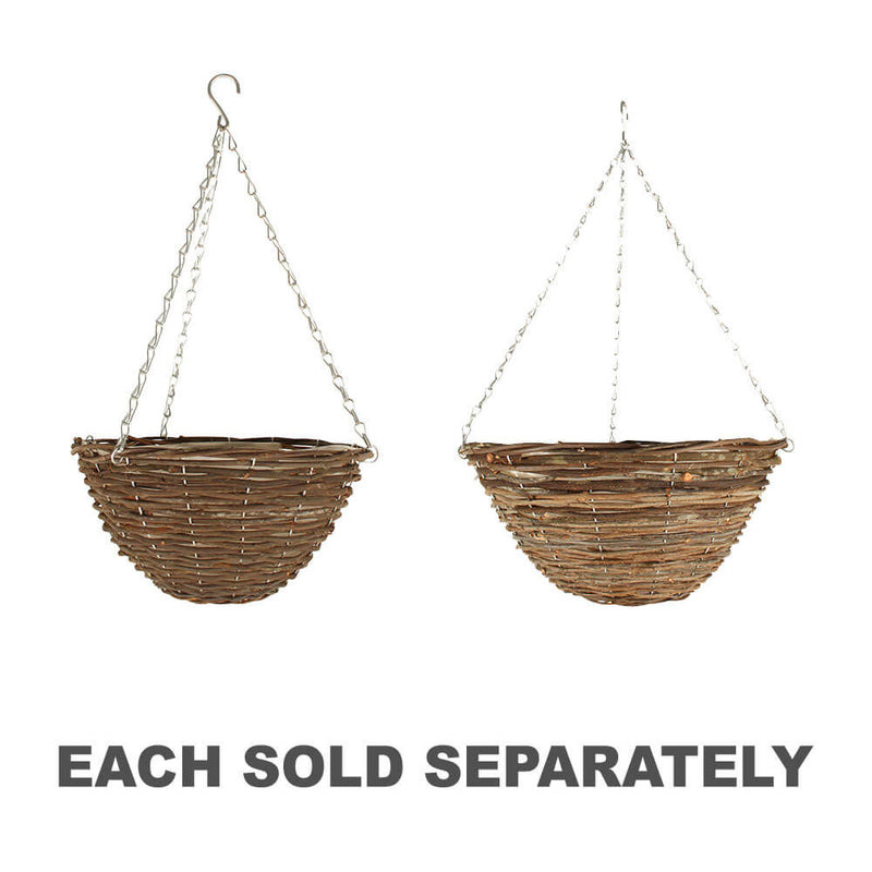 Rattan Hanging Basket (Dark)