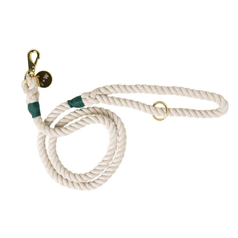 Field & Wander Braided Rope Leash w/ Gold Carabiner