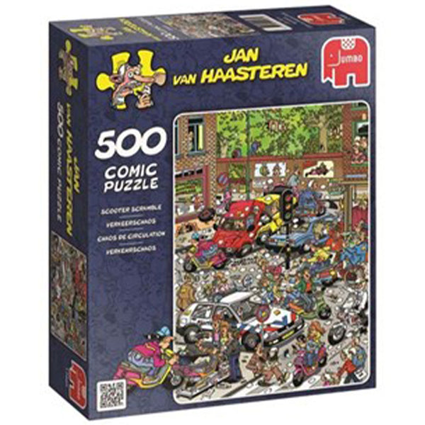 Jan Van Haasteren Traffic Chaos Comic Puzzle 500pcs