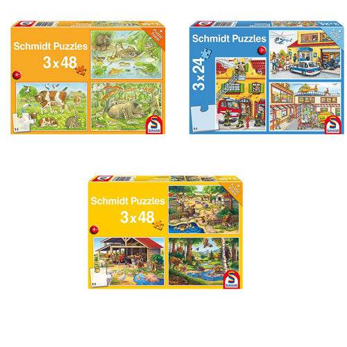 Schmidt Jigsaw Puzzle 3x48pcs