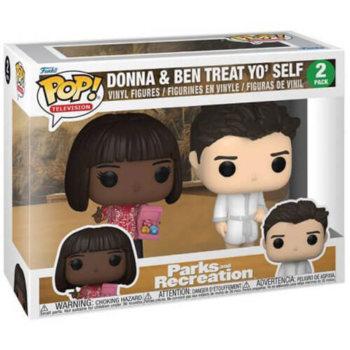 Parks & Rec Treat yo'self US Exclusive Pop! Vinyl 2-Pack