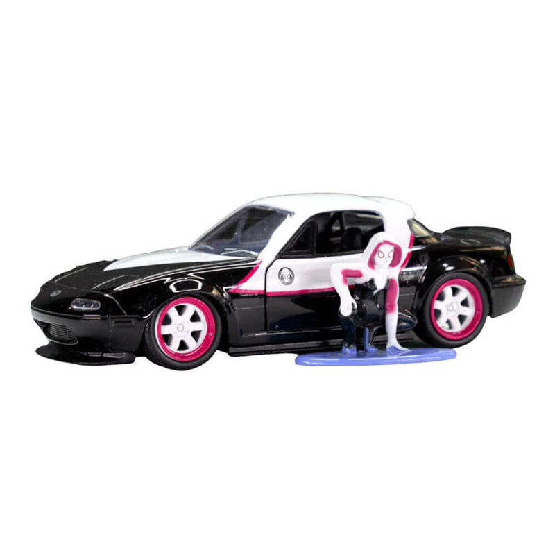 Marvel 1990 Mazda Miata with Ghost Spider 1:32 Scale Set